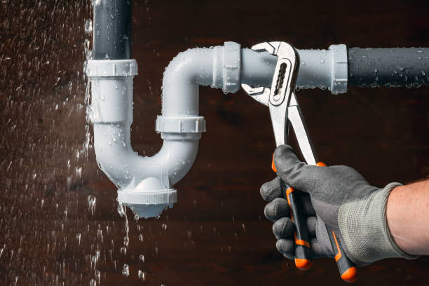 Professional Emergency Plumber technician working in Eleroy, IL